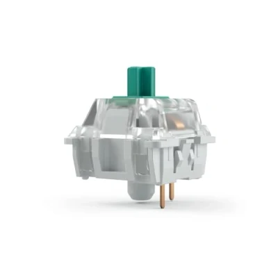Image de Glorious Gaming 120 switches Gateron pour Clavier mécanique (Green) Compatibles SMD LED, à cliquetis et tactiles Une Frappe précise, Force d’Activation 60 g, Support 3 Broches Green