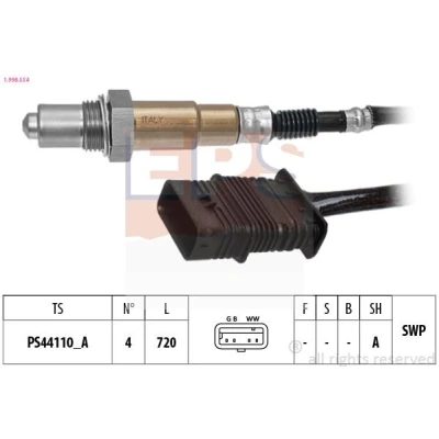 Image de EPS 1.998.554 Sonde lambda chauffé, planaire, Filetage prégraissé BMW: 3 Berline, Touring, 1 5 portes