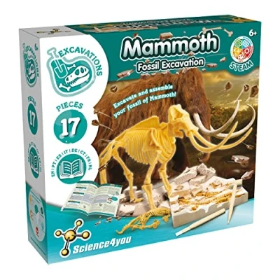 Image de Science4you Mammouth, Kit de Fouille pour Enfants +6 Ans Excaver et Assembler 17 Fossiles Dinosaure Avec ce Jouet Paléontologie Archeologie Enfants, Jeux Scientifique 6 10