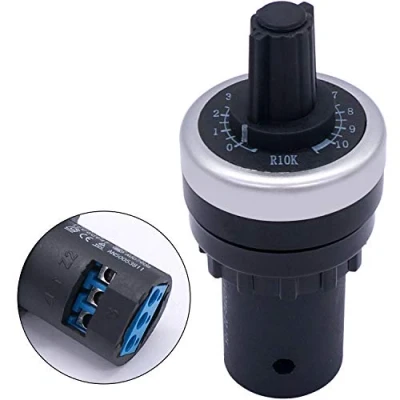 Image de Taiss/LA42DWQ 22 10K 22mm Gouverneur Potentiomètre Rotatif Convertisseur Résistance Variable Vitesse Entraînement potentiometre