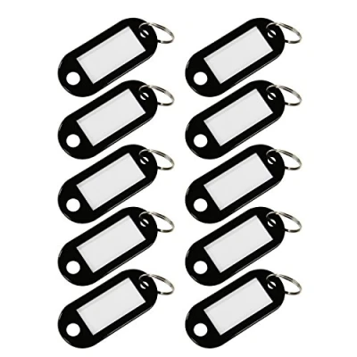Image de HMF 1900 02, 10 Porte Clés à étiquettes, grand, noir