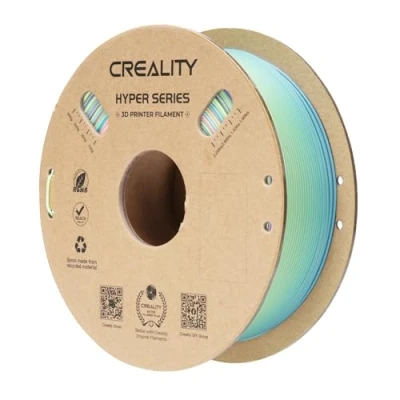 Image de Creality Hyper PLA Filaments, Conçu pour Imprimante 3D Haute Vitesse 600mm/s, 1kg(2.2lbs)/Spool, Précision dimensionnelle ± 0.03mm Gradient Lac de la Source Arc en ciel