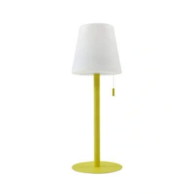 Image de Lindby luminaire LED rechargeable Azalea jaune Alu CCT réglable en hauteur