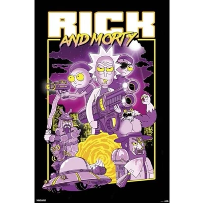 Image de Grupo Erik Editores gpe5235 Rick and Morty Poster, Papier, multicolore, 91 x 61.5 0,1 cm