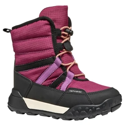 Image de Geox J TREKKYUP Girl B AB Botte de Neige, DK Raspberry/Black, 39 EU