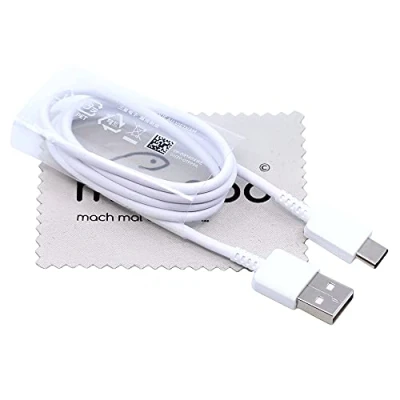 Image de Câble de Charge pour Samsung Galaxy A5 2017, A7 A8 2018, A9 2018 USB Type C Chargeur recharge Cable avec mungoo chiffon nettoyage d&#039;écran