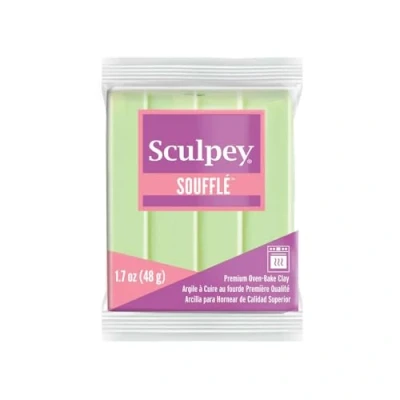 Image de Pâte Sculpey Soufflé Vert Pistache à modeler polymère cuire
