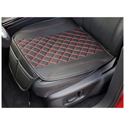 Image de BREMER SITZBEZÜGE Housses de siège sur Mesure pour sièges Voiture compatibles avec Citroën Grand/C4 Spacetourer 2013 FB : OT402 (Noir/Coutures Rouges)