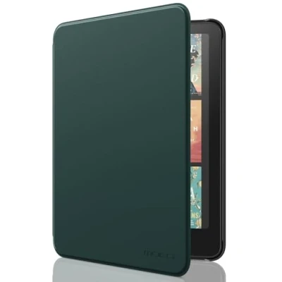 Image de MoKo Étui Compatible avec 7&quot; Kindle Paperwhite (12th Generation 2024) and Colorsoft Signature Edition 2024, Etui léger Auto Wake/Sleep pour Vert Nuit