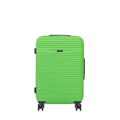 Image de OCHNIK Valise Moyenne Rigide Matière : ABS Taille M Dimensions 66 x 45 26 cm Capacité 65 litres 4 Roues Haute qualité Vert