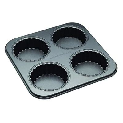 Image de MasterClass Mini Quiche Mould / Tartlet removable bottom 4 Pieces