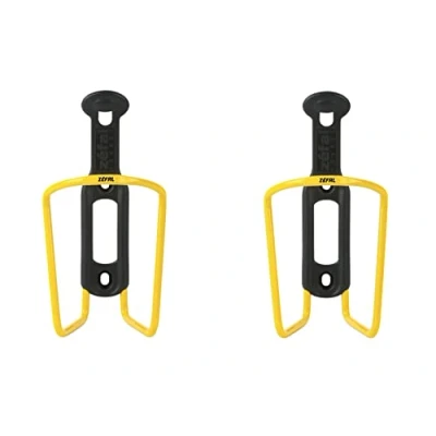 Image de ZEFAL Pack Alu Plast 124 de Deux Porte Bidons Velo Gourde en Aluminium pour Tout Type Léger et Robuste Jaune