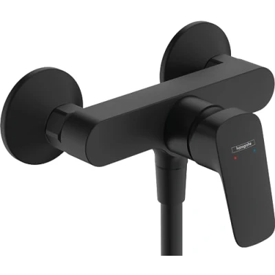 Image de hansgrohe Logis Mitigeur de douche apparent, Robinet 1 sortie, monocommande, Noir mat, 71600670