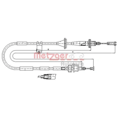 Image de METZGER 18.6112 Câble d&#039;Embrayage COFLE SUZUKI: Jimny SUV