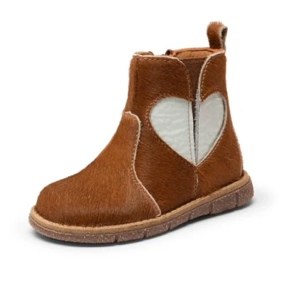 Image de Bisgaard Maggie Bottines pour enfants, Taille: 22, Brown/blue Cuir de veau