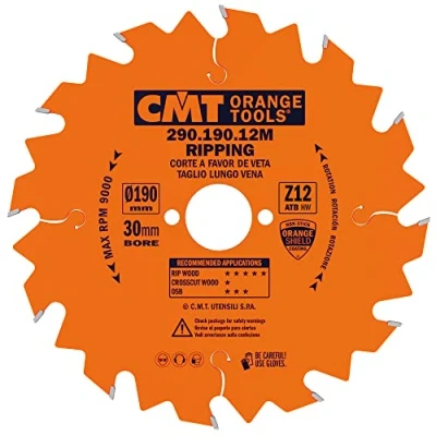 Image de CMT 290.190.12 m déchirures Lame Z 12 D 190 B 30 K 2,6 P 1,6