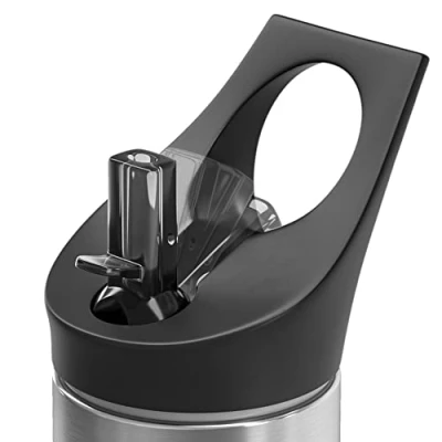 Image de BeMaxx Accessoires de bouchons rechange pour bouteilles Bamboo ACTIVE FLASK toutes tailles (950 ml, 530 ml) Sans BPA, étanche (bouchon en paille, bouteille bambou)