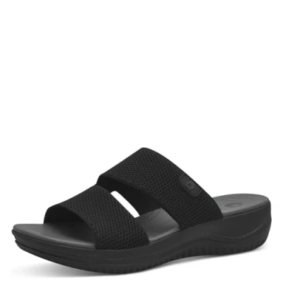 Image de Jana Coshy : Vacances pour Les Pieds Une Mule végétalienne optimisée l&#039;hallux, Multi Larges et résistante à l&#039;eau, Noir (Noir), 42 EU