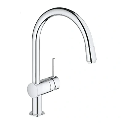 Image de GROHE Minta Robinet de Cuisine, Mitigeur Cuisine avec Douchette Extractible, Bec Haut en C, Rotation 360, Chromé, 32918000 (Import Allemagne)