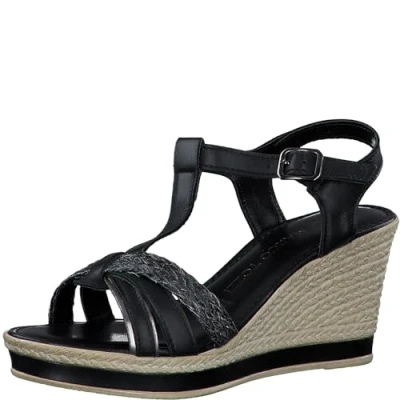 Image de MARCO TOZZI Sandale à talon by Guido Maria Kretschmer 2 28020 42 Femme, Noir Comb, 40 EU