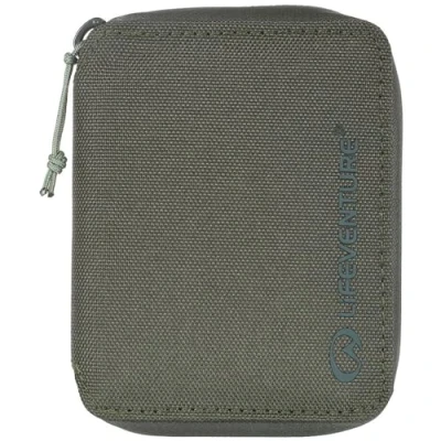 Image de Lifeventure (LIHMM) Portefeuille à deux volets pour homme RFiD protégé Fabriqué partir de matériaux recyclés respectueux l&#039;environnement Vert olive Taille unique