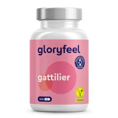 Image de Extrait de Gattilier Pur (240 Capsules), Approvisionnement 8 Mois, 10mg par Dose Quotidienne, Agnus Castus Vitex Concentré 4:1 et Hautement Dosée, 100% Végétalien, Sans Arômes Additifs
