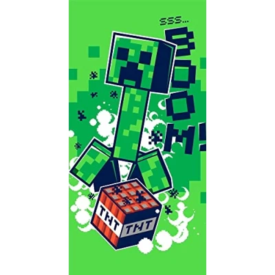 Image de Minecraft Jerry Fabrics Boom Serviette de Bain 70 x 140 cm