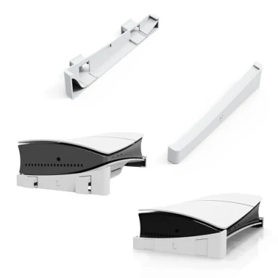Image de Support Horizontal Pour Playstation 5 Slim Editions de Base console rangement (Blanc)