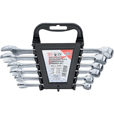 Image de BGS 32100 Jeu de clés mixtes en pouce 3/8&quot; 11/16&quot; 6 pièces