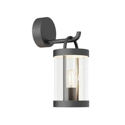 Image de Lucande Applique Exterieur Cassian à intensité variable (Moderne) en Noir Aluminium (1 lampe,à E27), Murale Exterieur, Luminaire Lampe Jardin, Eclairage