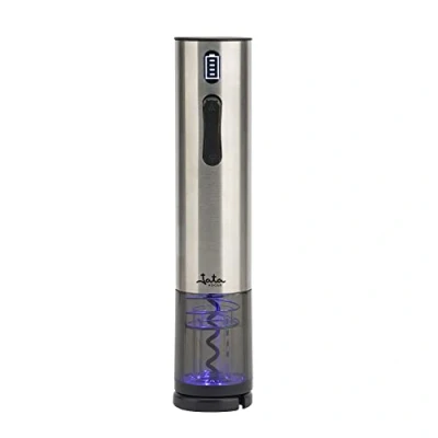 Image de JATA HOGAR HVIN2201 Ouvre vin électrique Tire bouchon en acier inoxydable Convient pour n&#039;importe quel Autonomie de 70 bouteilles Charge USB (inclus) Avec coupe capsule