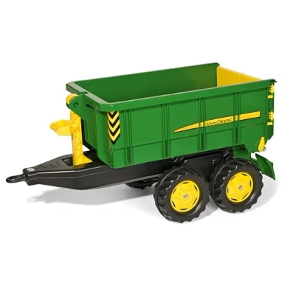 Image de Rolly Toys 12 509 8 Remorque Rollycontainer John Deere Deux Essieux, Vert