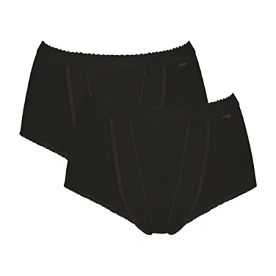 Image de Sloggi Femme Control Maxi 2p Culotte, Noir (Black 0004), 42 EU
