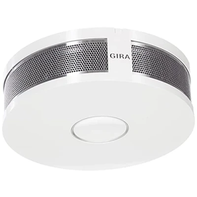 Image de GIRA Détecteur de fumée Dual Q din14604, vernetzbar par Radio et Fil Blanc Pur, 233602