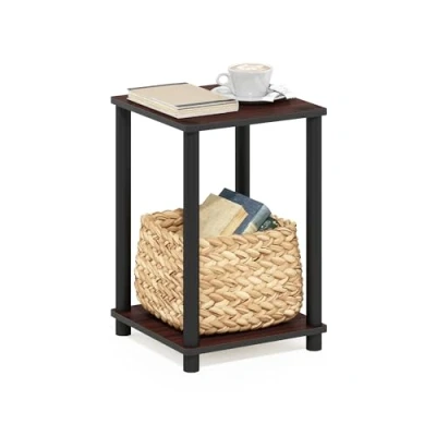 Image de Furinno Tables de Bout, Dark Cherry/Black, Taille Unique, Cerise, One Size, Paquet 1