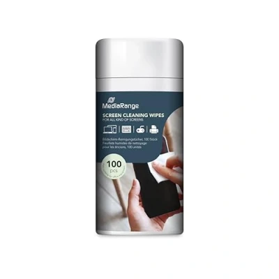 Image de MediaRange boîte de 100 lingettes pour écran TFT/LCD/Plasma Neuf