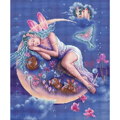 Image de Letistitch Kit point de croix compté rêves 38 x 31 cm