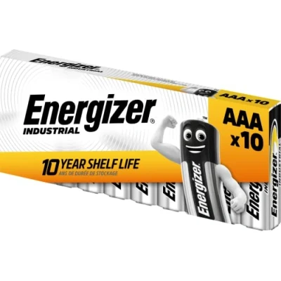 Image de Energizer Industrial Batterie LR03 1.5V AAA [ Paquet de 10]