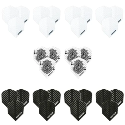 Image de Harrows Dimplex Lot de 10 ailettes fléchettes (30 au total) 100 microns, extra solides, fabriquées Royaume Uni, accessoires professionnels