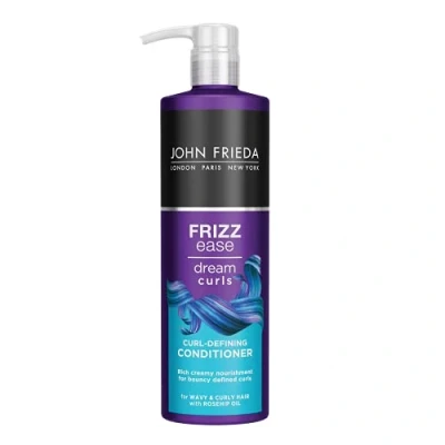 Image de John Frieda Frizz Ease Dream Curls après shampoing 500 ml, anti frisottis pour cheveux bouclés, ondulés, boucles naturelles