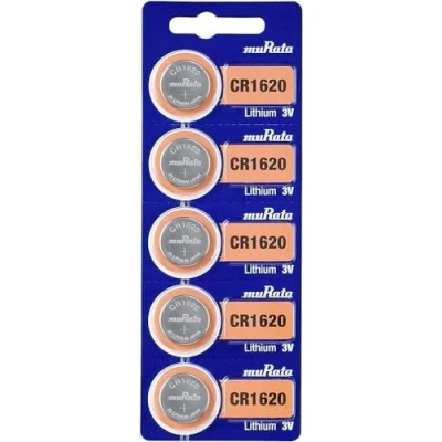 Image de Murata CR1620 BEABAE Pile Bouton CR 1620 Lithium 80 mAh 3 V 5 pc(s)
