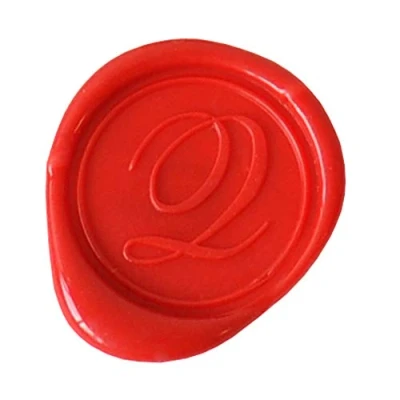 Image de Jacques Herbin 40317T Une pastille en laiton pour cire à cacheter, alphabet anglais, lettre Q