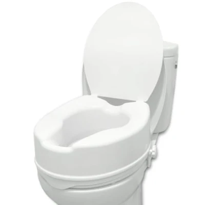 Image de PEPE Rehausseur WC Adulte 15 cm, Toilette de pour Personne Âgée, Siège Handicapé, Rehausseurs Toilettes, Surelévateur WC, avec Couvercle