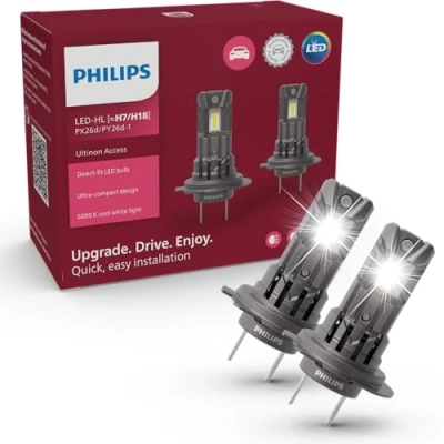 Image de Philips Ultinon Access LED ampoule de phare automobile (H7), ultra compact direct fit, +80%, 6.000K, set 2