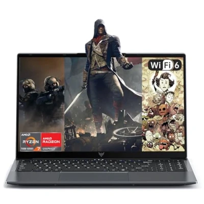 Image de Gaming Ordinateur Portable ACEMAGIC avec Boîtier en Métal et Rétroéclairé,AMD Ryzen 7 5825U(8C/16T, jusqu&#039;à 4,50GHz)pour PC Portables Gamer, 16,10 Pouces FHD,16Go DDR4,512Go M.2 SSD,WiFi 6,BT5.2,HDMI