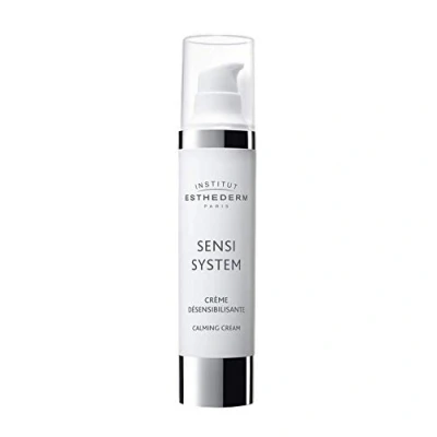 Image de Institut Esthederm Sensi System Crème Désensibilisante Améliore la Tolérance de Peau Apaisée et Reposée Atténue Picotements, Rougeurs, Tiraillements Flacon Airless 50ml