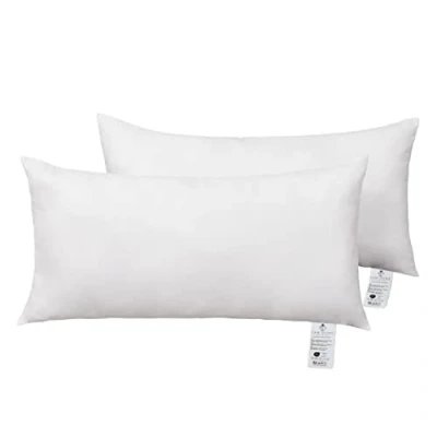 Image de FAM Home Oreiller en Coton avec Une Fermeture éclair I rectangulaire Oreillers de lit Coussin (40x80 Lot 2)