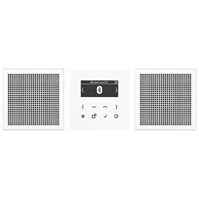 Image de Jung DABLS2BTWW Smart Radio Dab+ mit Bluetooth Set Stereo, 2Lautsprecher, alpinweiß