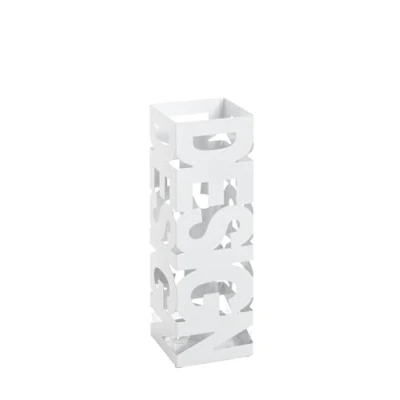 Image de HAKU Möbel Porte Parapluie, Métal, Blanc, L 16 X P H 48 cm