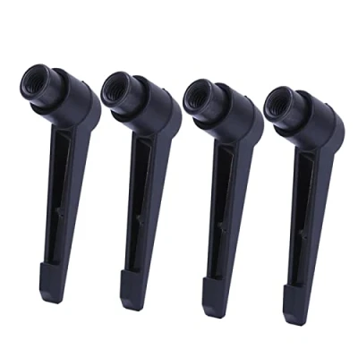 Image de Hilitand griffmutter m10, Poignée de fixation Boutons machine Réglable en acier inoxydable M4/5/6/8/10/12 Filetage femelle Noir (4PCS)(M4 50mm)